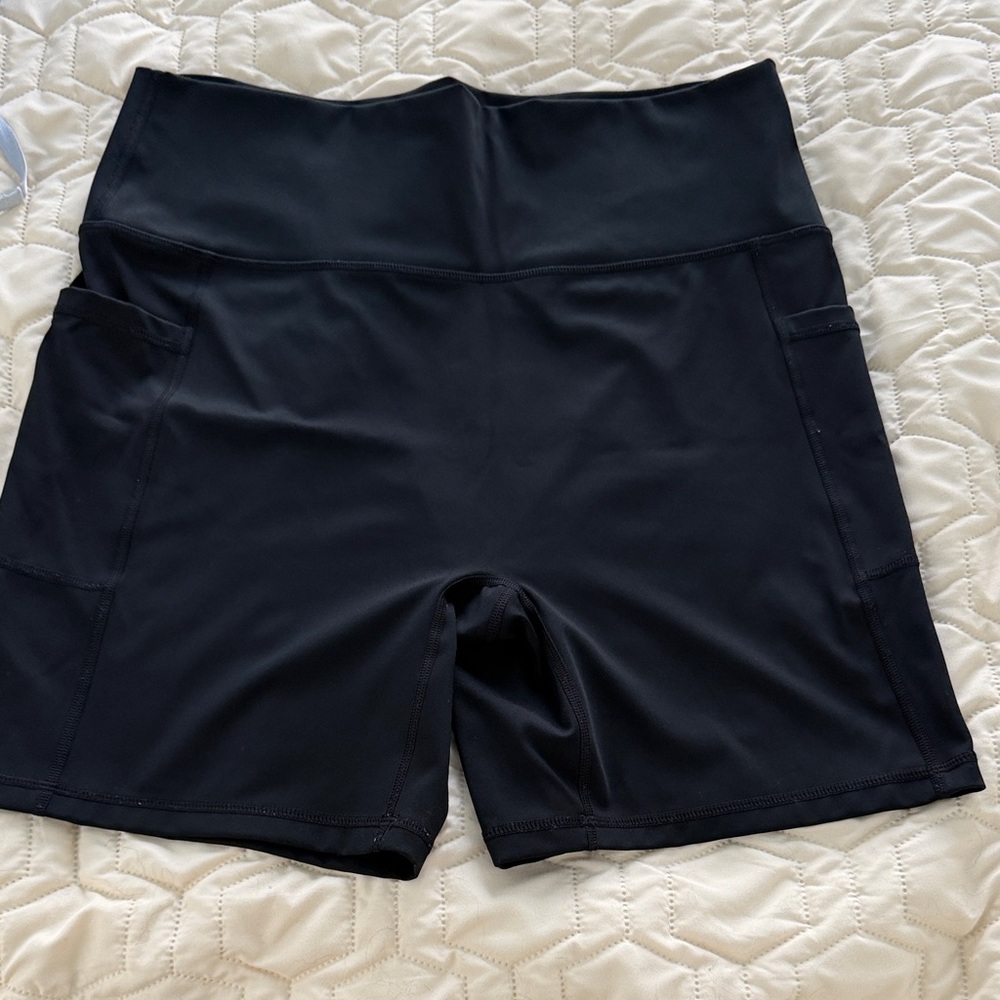 Offline by aerie Black Bike Shorts